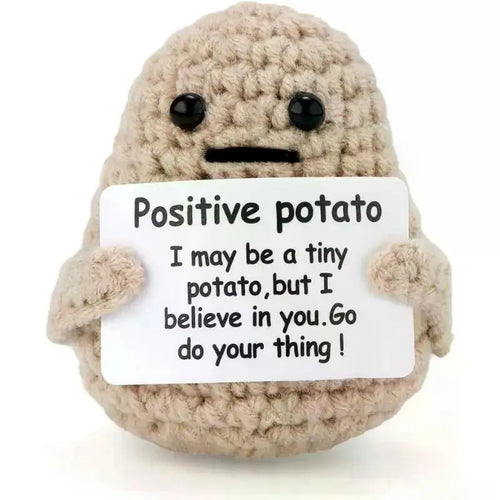 Charming Positive Energy Potato Plush Doll - Handmade Delight