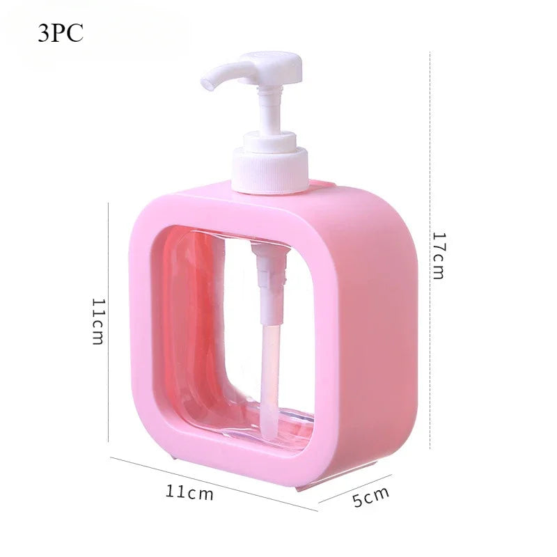 Elegant Transparent Soap Dispenser Set - Versatile & Stylish