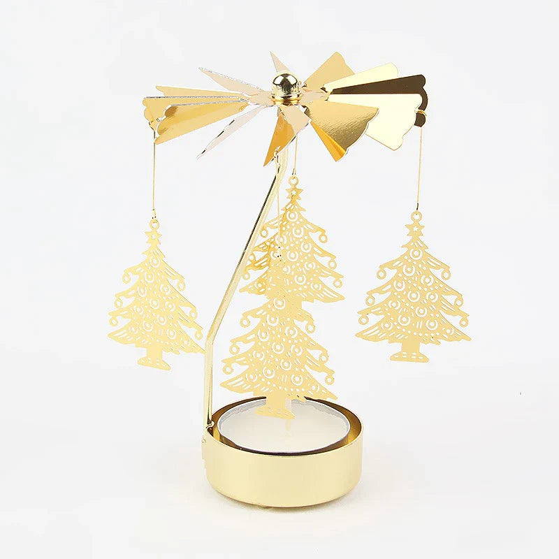 Elegant Rotating Candle Holder – Enchant Your Holidays