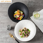 Elegant Oblique Ceramic Dining Bowl